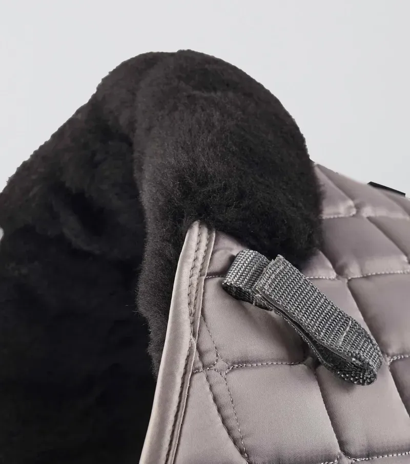 Premier Equine Atlantis CC Satin Wool GP/Jump Square in Grey/Black-2