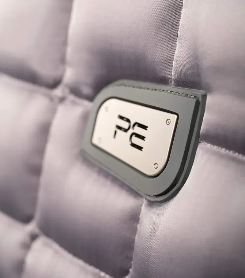 Premier Equine Atlantis CC Satin Wool GP/Jump Square in Grey/Black-3