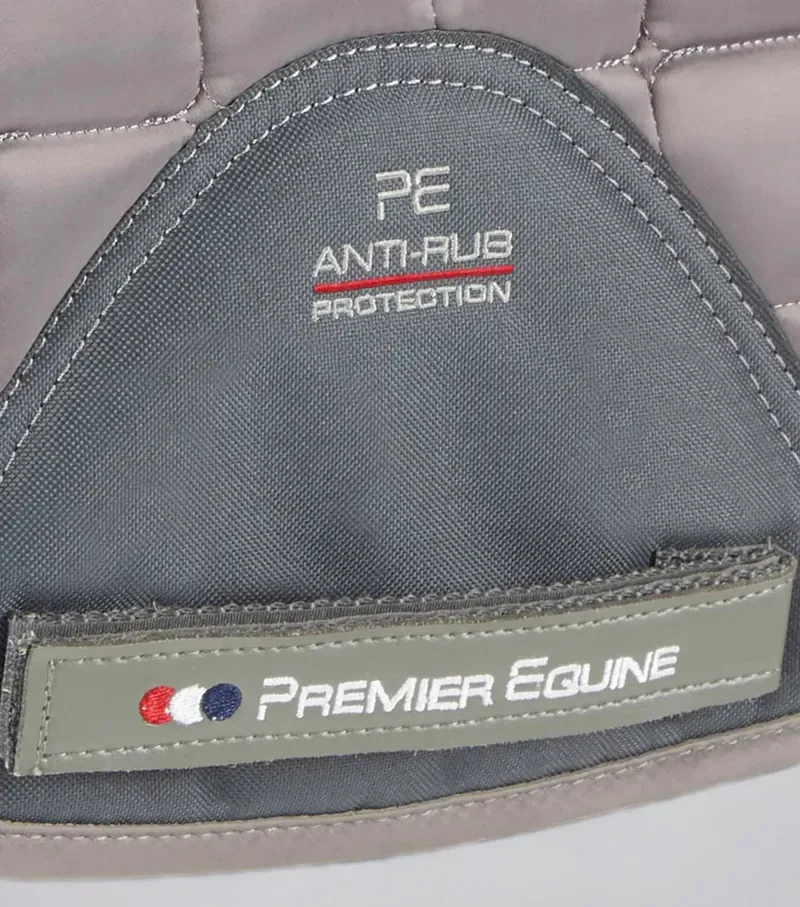 Premier Equine Atlantis CC Satin Wool GP/Jump Square in Grey/Black-4