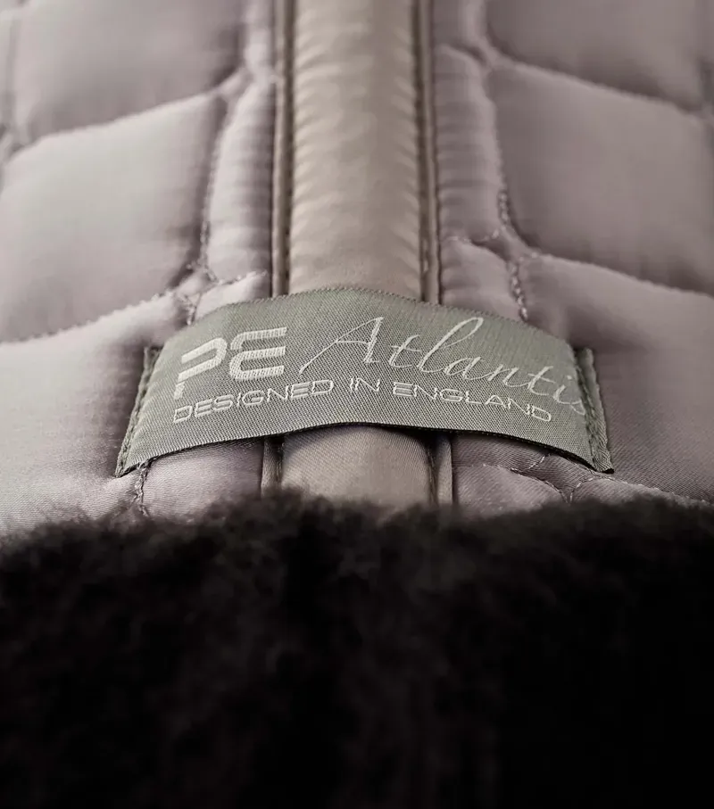 Premier Equine Atlantis CC Satin Wool GP/Jump Square in Grey/Black-5