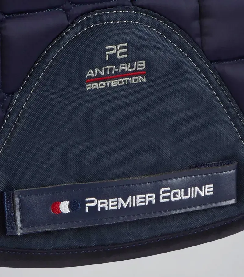 Premier Equine Atlantis CC Satin Wool GP/Jump Square in Navy/Natural-4