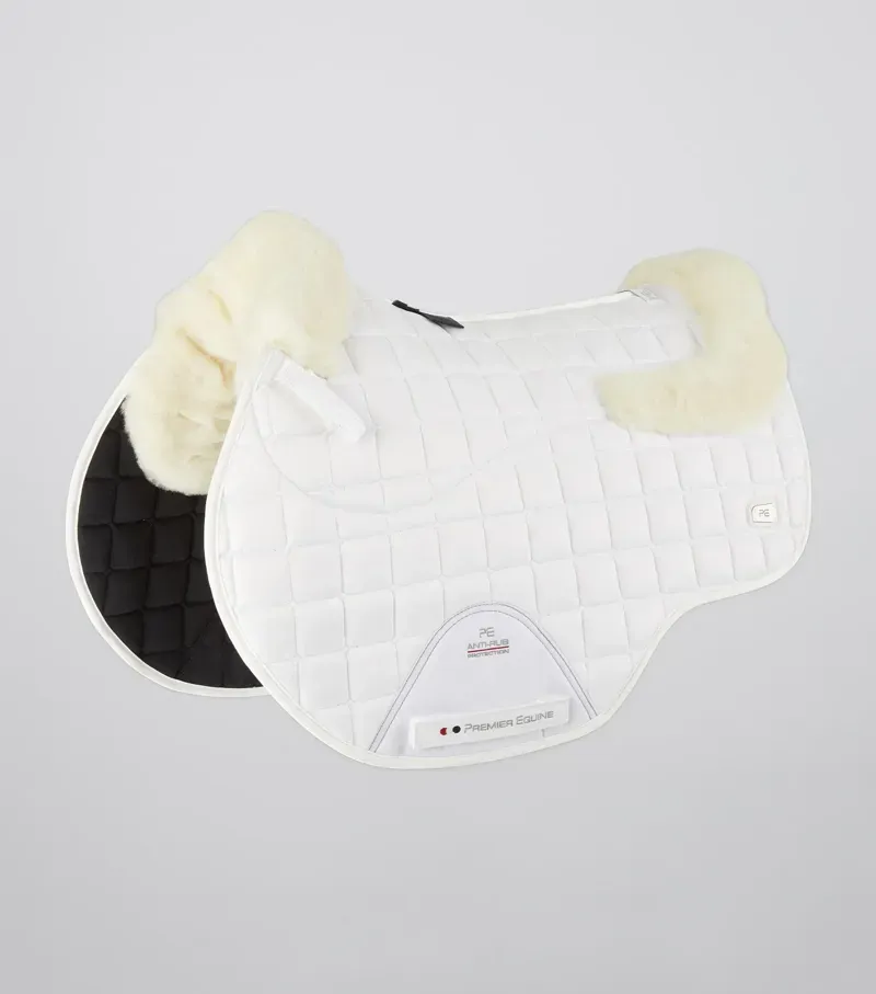Premier Equine Atlantis CC Satin Wool GP/Jump Square in White/Natural