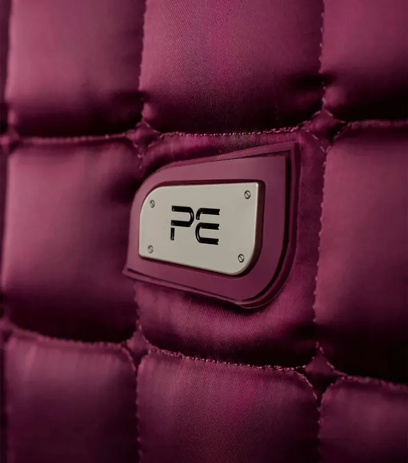 Premier Equine Atlantis CC Satin Wool GP/Jump Square in Wine/Black-3