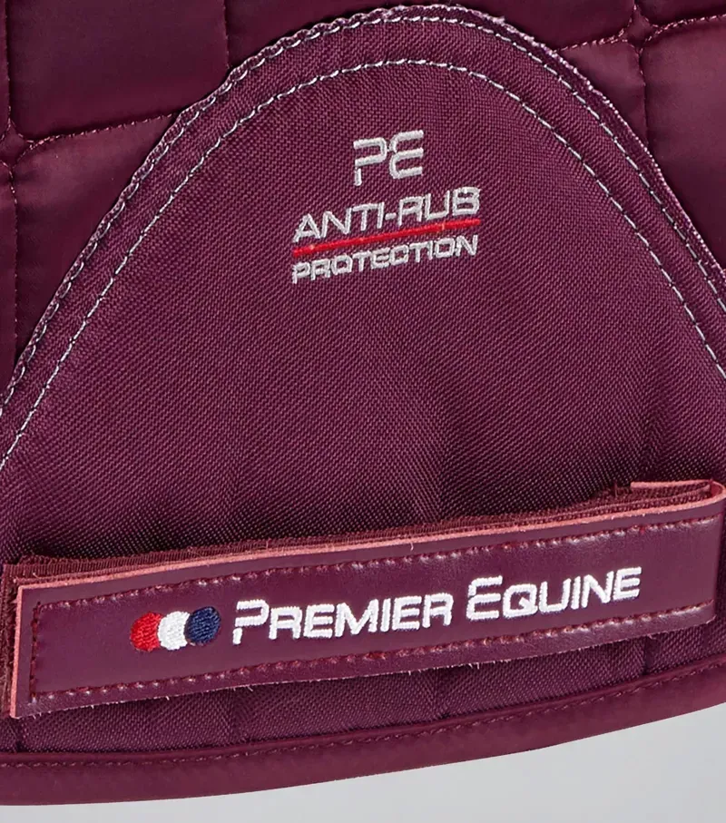 Premier Equine Atlantis CC Satin Wool GP/Jump Square in Wine/Black-4