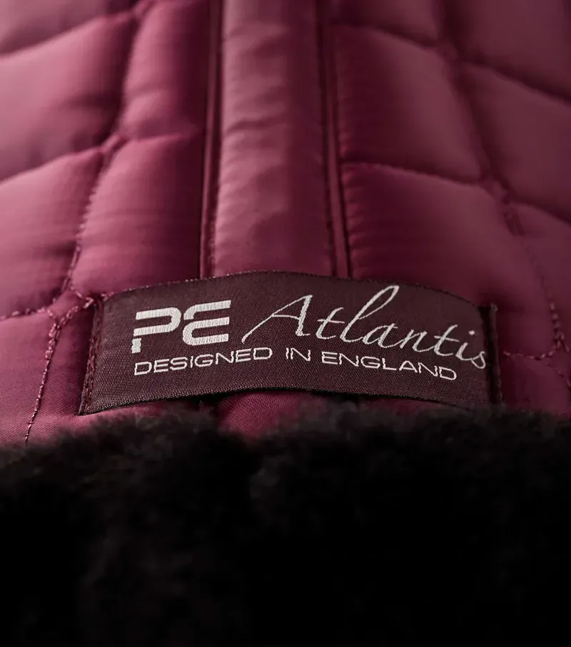 Premier Equine Atlantis CC Satin Wool GP/Jump Square in Wine/Black-5