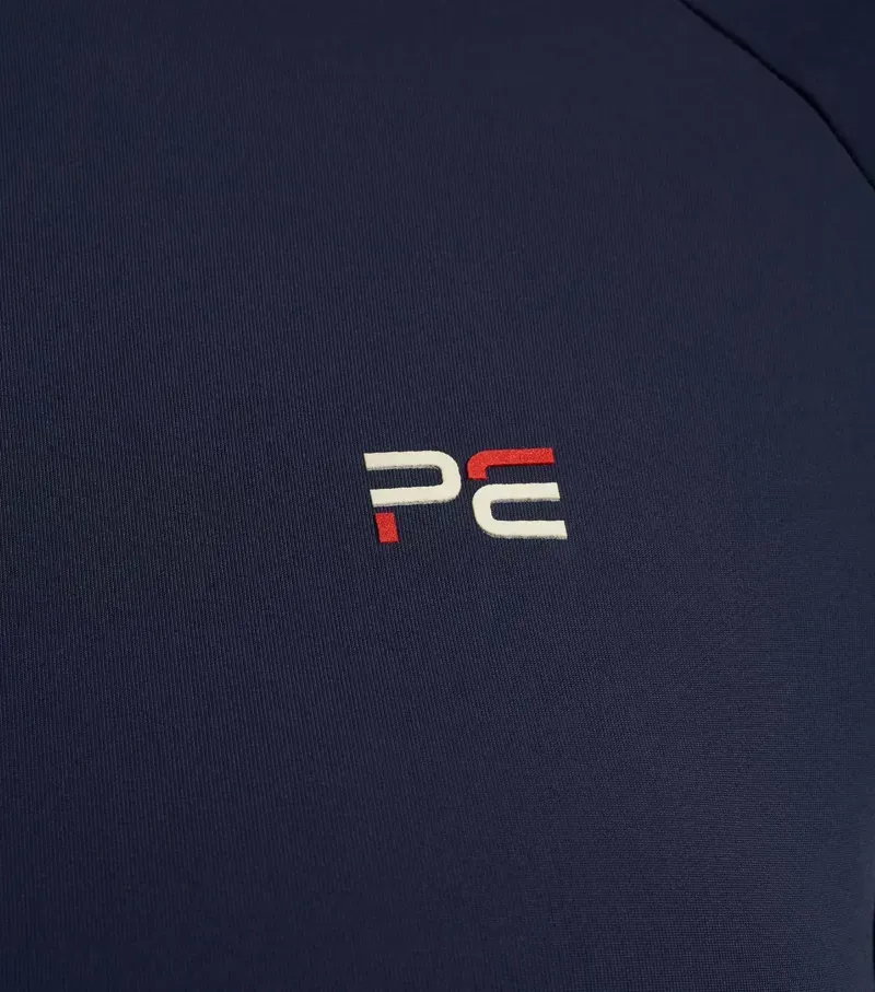 Premier Equine Ladies Aura Short Sleeve Riding Top in Navy-4