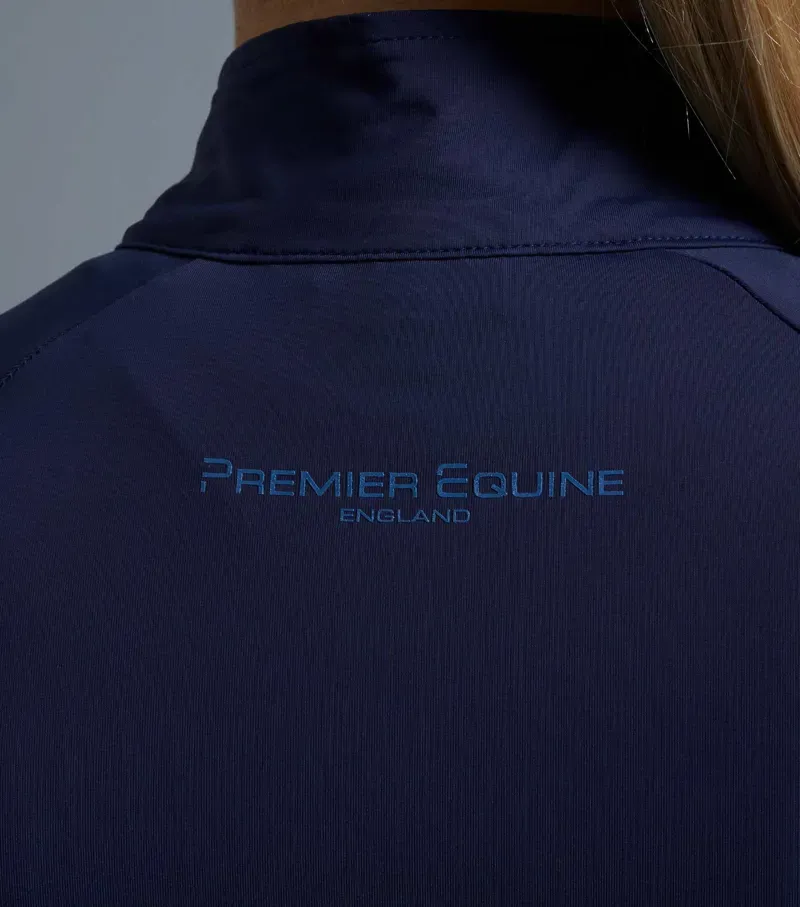 Premier Equine Ladies Aura Short Sleeve Riding Top in Navy-5