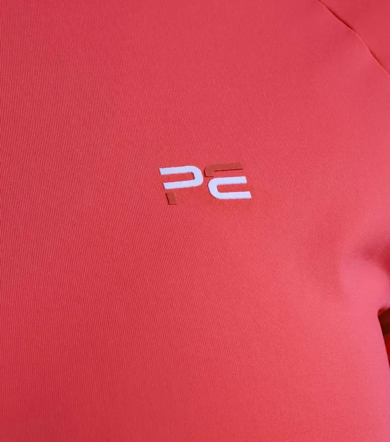 Premier Equine Ladies Aura Short Sleeve Riding Top in Pink-4