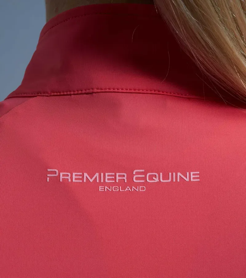 Premier Equine Ladies Aura Short Sleeve Riding Top in Pink-5