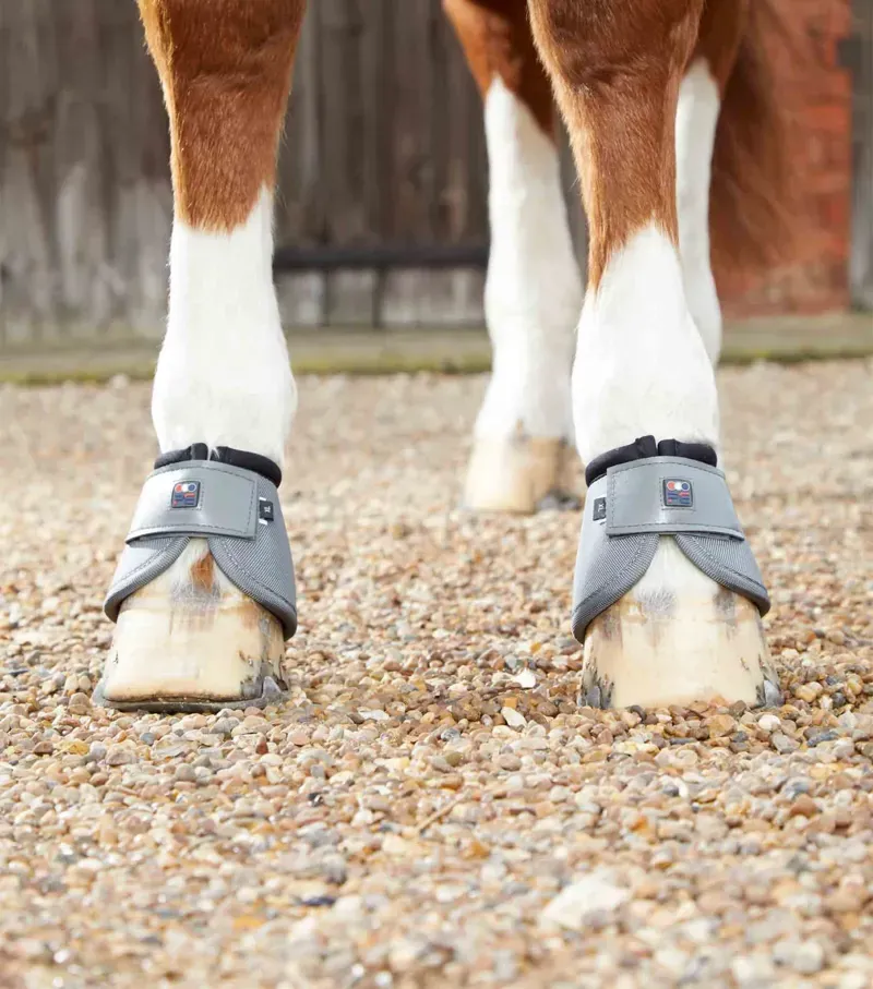 Premier Equine Ballistic No-Turn Over Reach Boots in Grey-2
