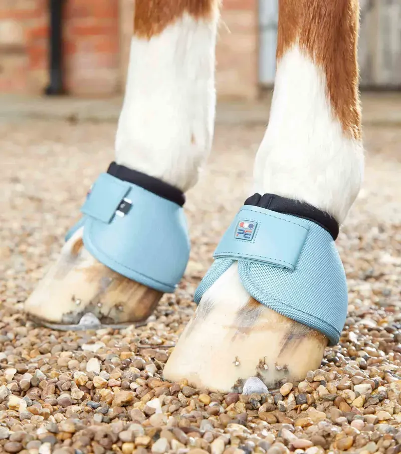 Premier Equine Ballistic No-Turn Over Reach Boots in Turquoise
