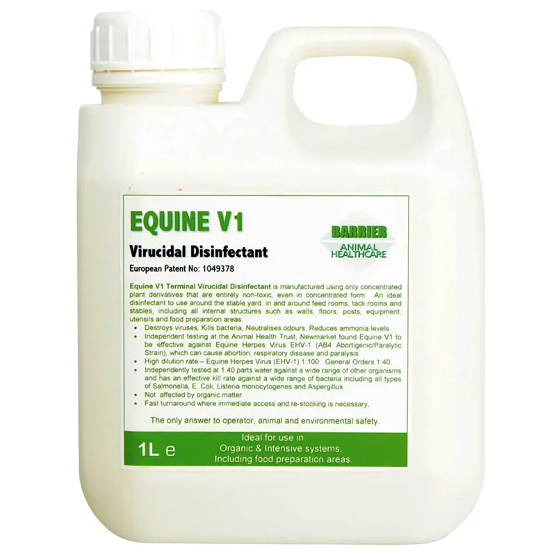Barrier 1lt Equine V1 Virucidal Disinfectant