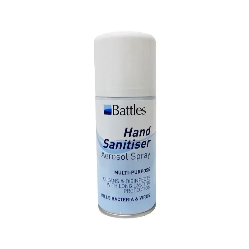 Battles 125ml Hand Sanitiser Aerosol Spray