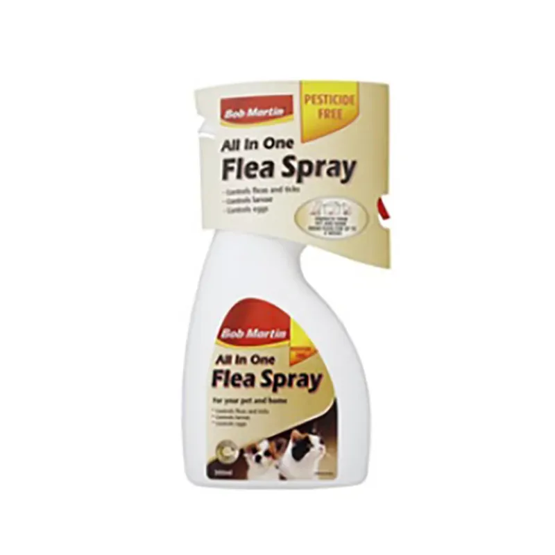 Bob Martin X 300 ml Clear Flea and Tick Spray For Pet and Home in White