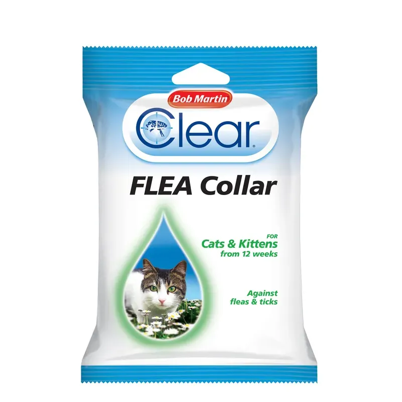 Bob Martin Clear Flea Collar For Cats and Kittens in White