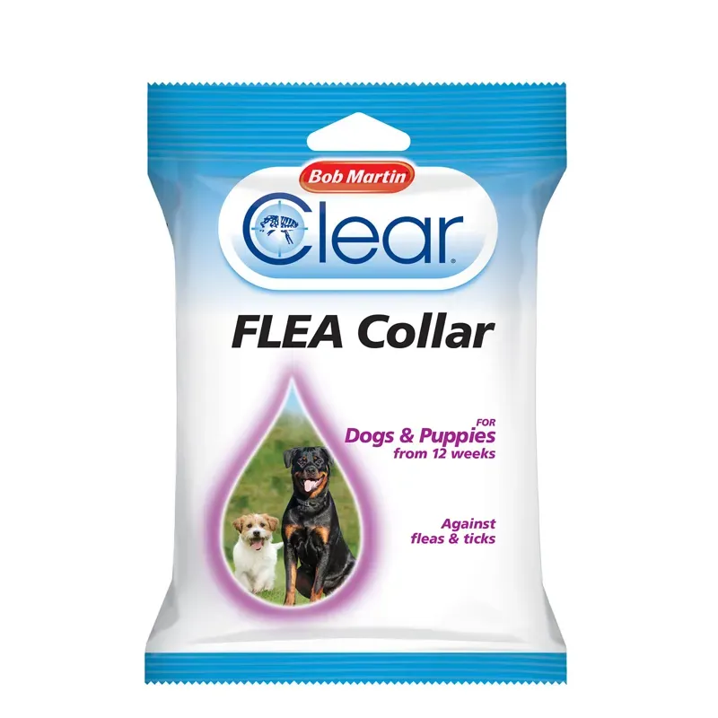 Bob Martin Clear Flea Collar For Dogs and Puppies in White