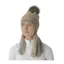 Hy Equestrian Alaska Diamante Bobble Hat in Beige/Gold