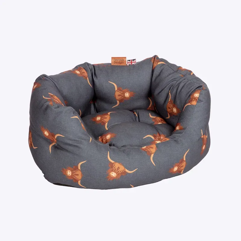 Danish Design 30 inch Bramblehorn Deluxe Slumber Bed in Navy/Brown-1