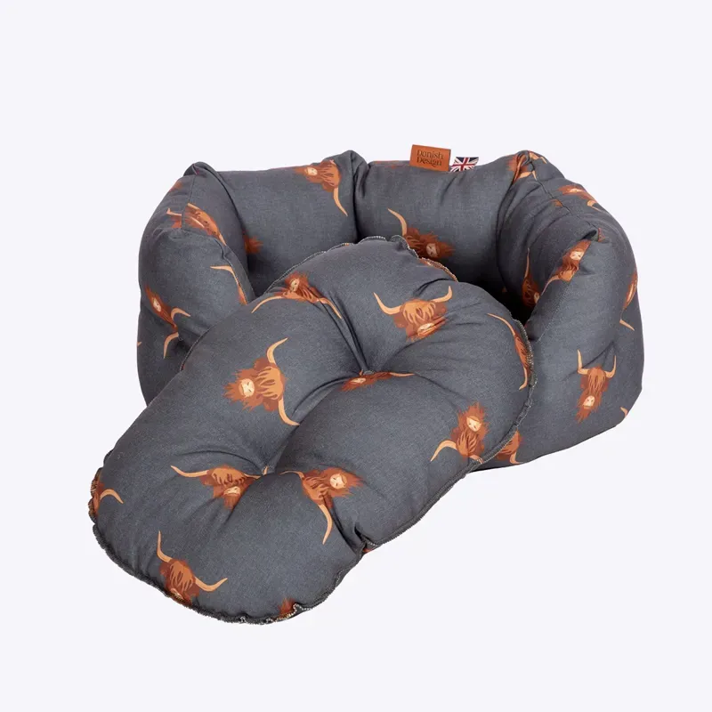 Danish Design 30 inch Bramblehorn Deluxe Slumber Bed in Navy/Brown-2