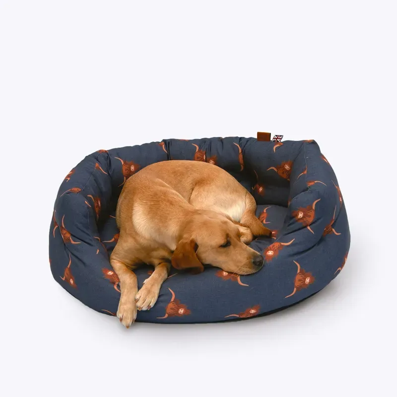 Danish Design 30 inch Bramblehorn Deluxe Slumber Bed in Navy/Brown-5