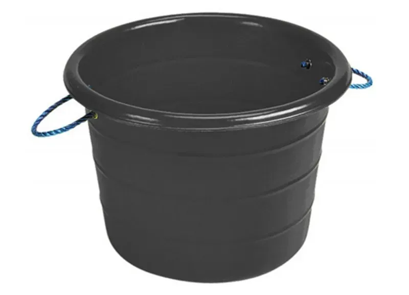 Stubbs Large Manure Bucket in Black