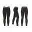 Hy Performance Brixton Elasticated Ladies Jodhpurs in Black/Purple
