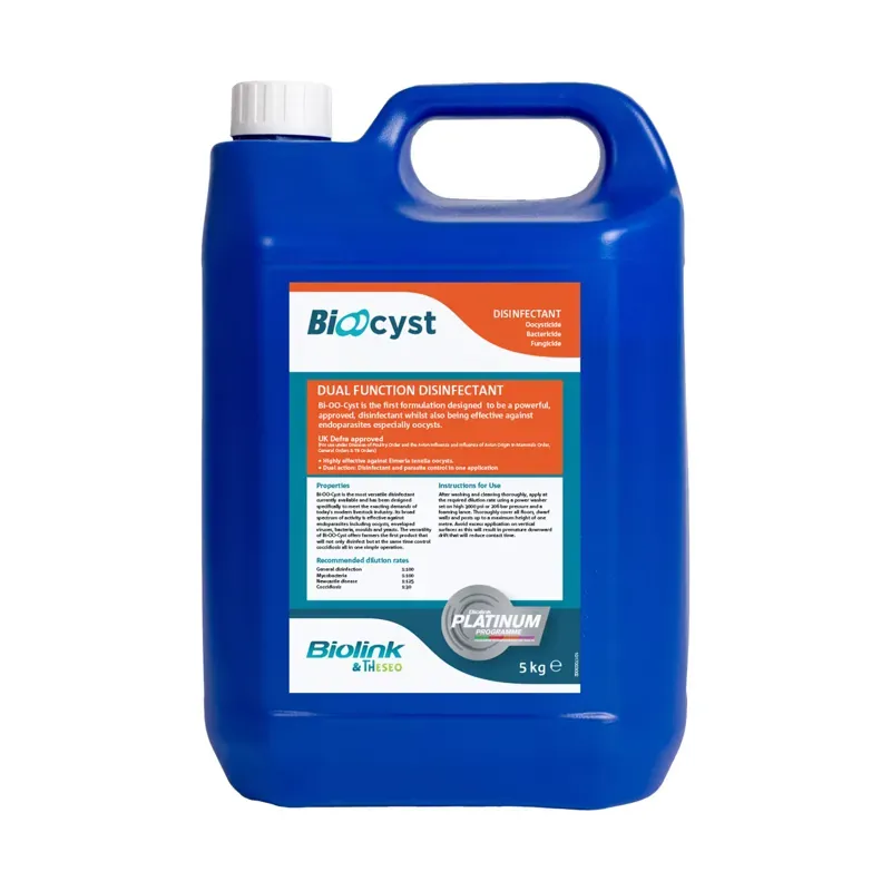 Biolink Bi-OO-Cyst 5l Disinfectant in Blue