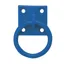 Perry Equestrian Chain Ring on Plate in Blue