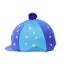 Hy Equestrian Glitter Magic Hat Cover in Royal Blue/Turquoise