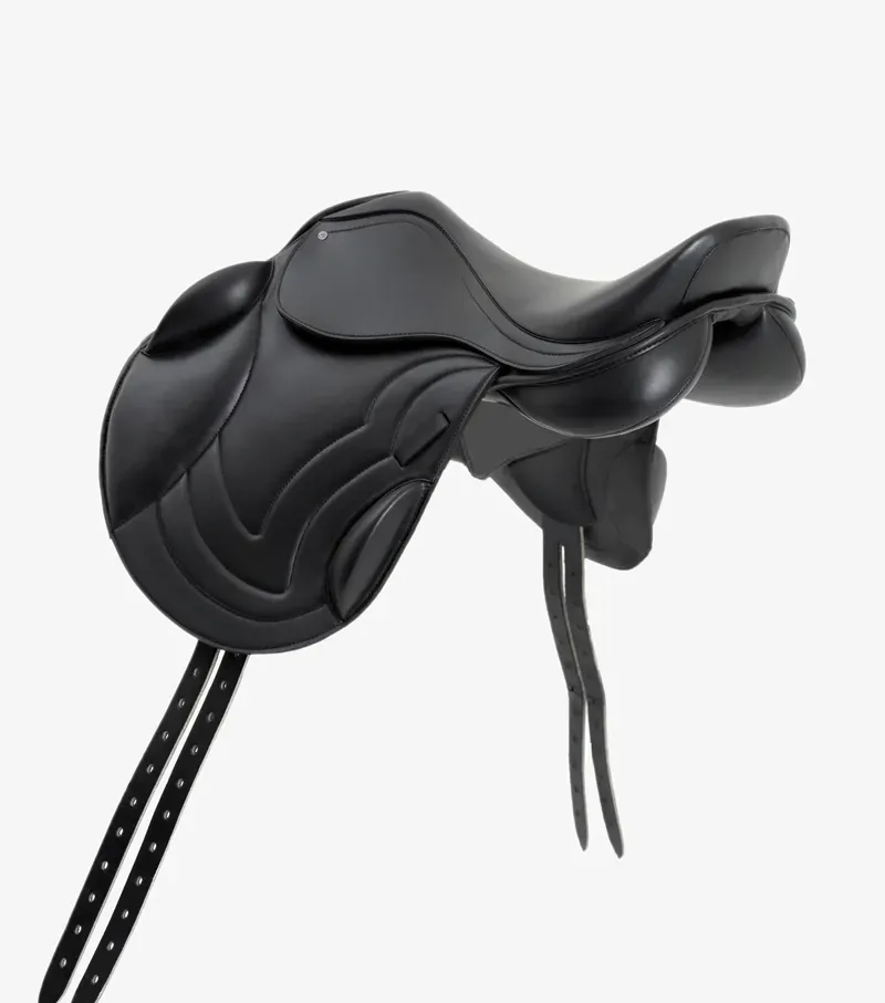 Premier Equine Bordeaux Synthetic Monoflap Cross Country Saddle in Black-3