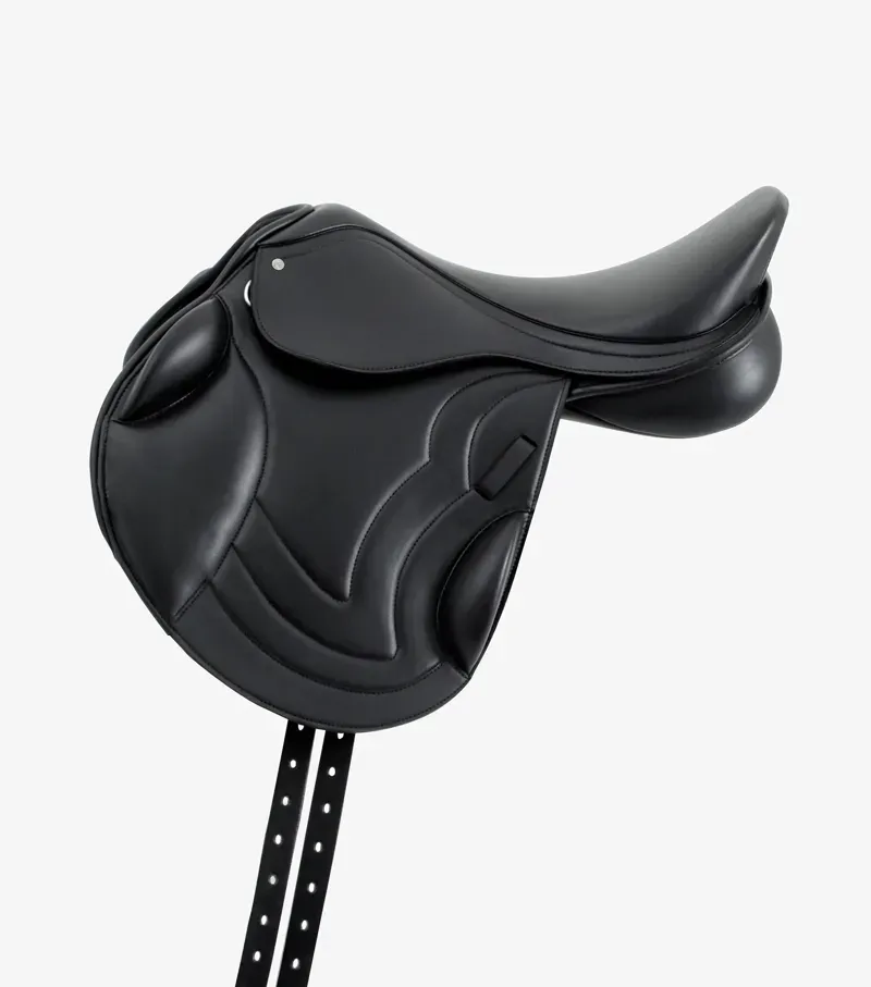 Premier Equine Bordeaux Synthetic Monoflap Cross Country Saddle in Black-2