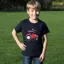 British Country Collection Big Red Tractor Children's T-Shirt in Navy