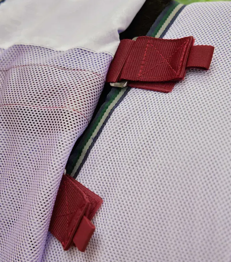 Premier Equine Bug Buster Fly Rug With Detachable Neck And Belly Flap in Lavender-2