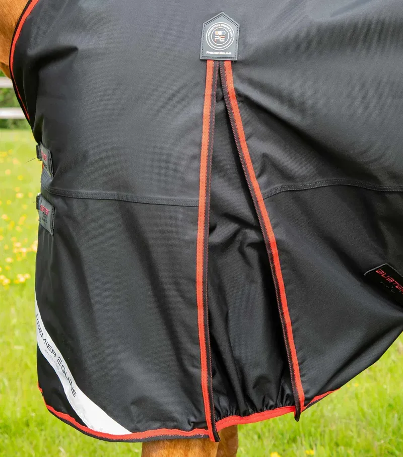 Premier Equine Buster 250g Turnout Rug With Classic Neck Cover in Black-4