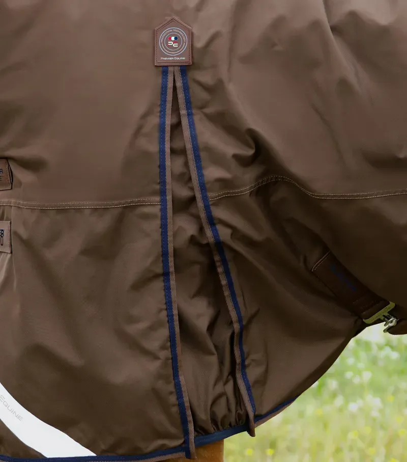 Premier Equine Buster 400g Turnout Rug With Snug-Fit Neck Cover in Brown-3