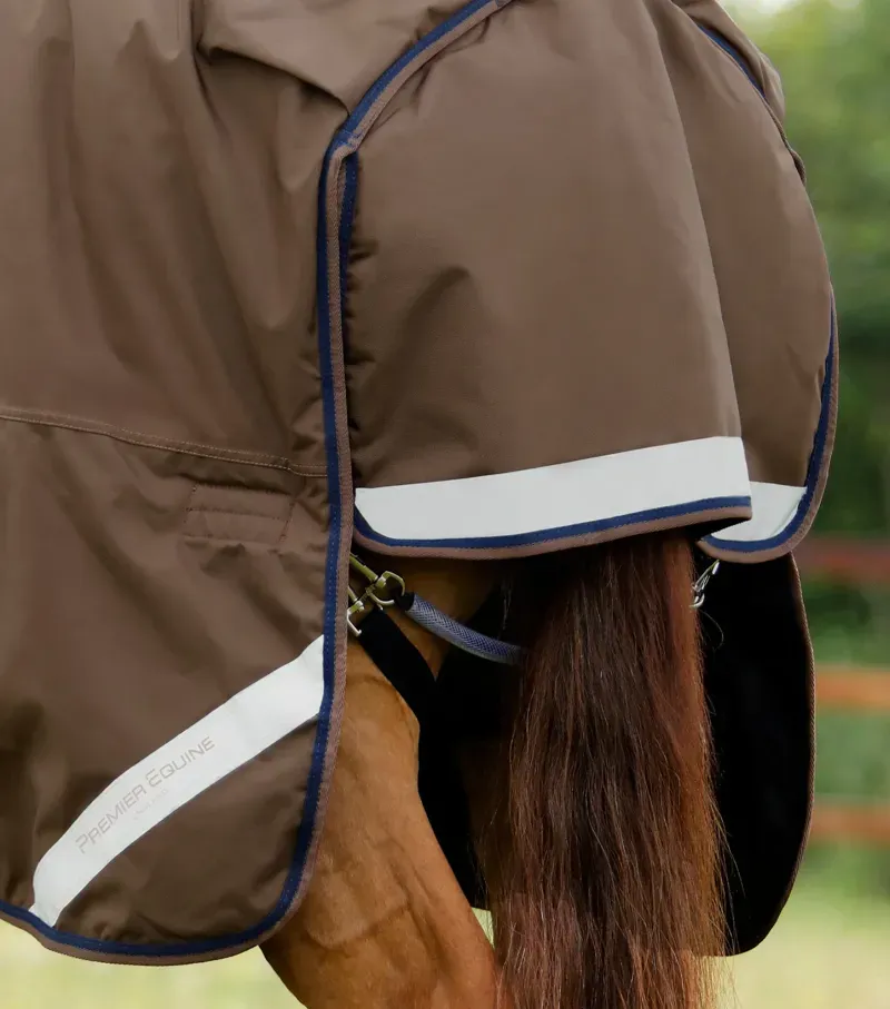 Premier Equine Buster 400g Turnout Rug With Snug-Fit Neck Cover in Brown-5
