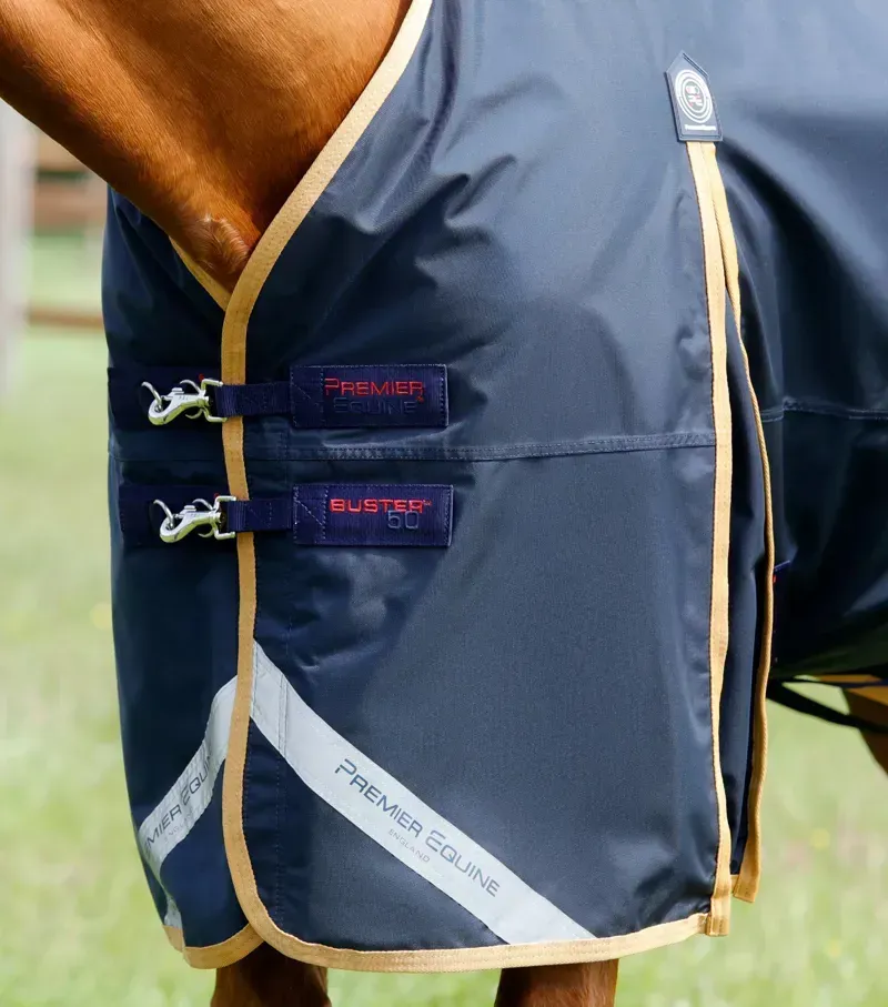 Premier Equine Buster 50g Original Turnout Rug in Navy-2