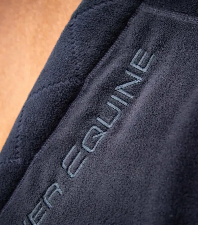 Premier Equine Buster Fleece Cooler Rug Continental Edition in Black-1