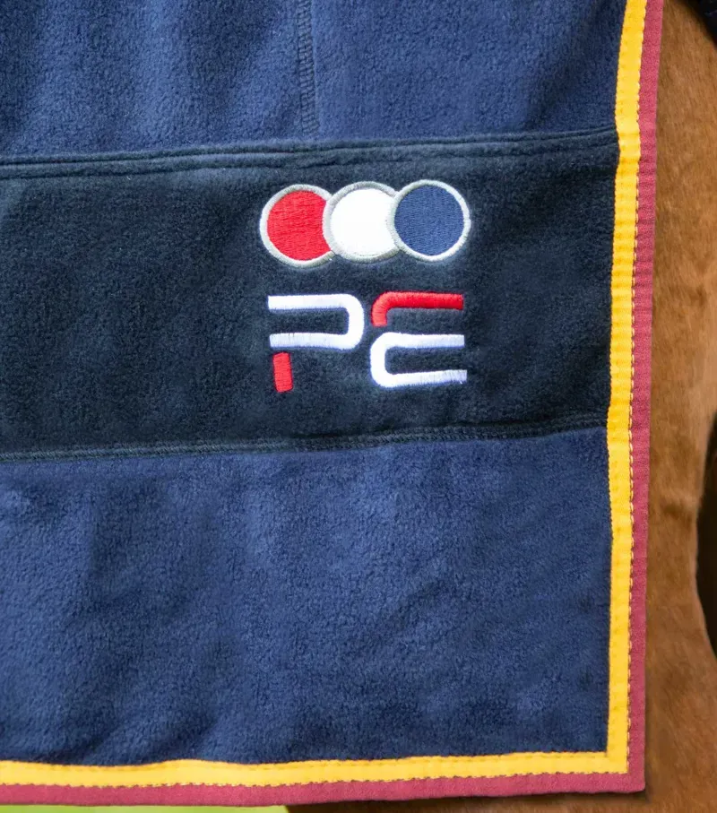 Premier Equine Buster Fleece Cooler Rug Continental Edition in Navy-4