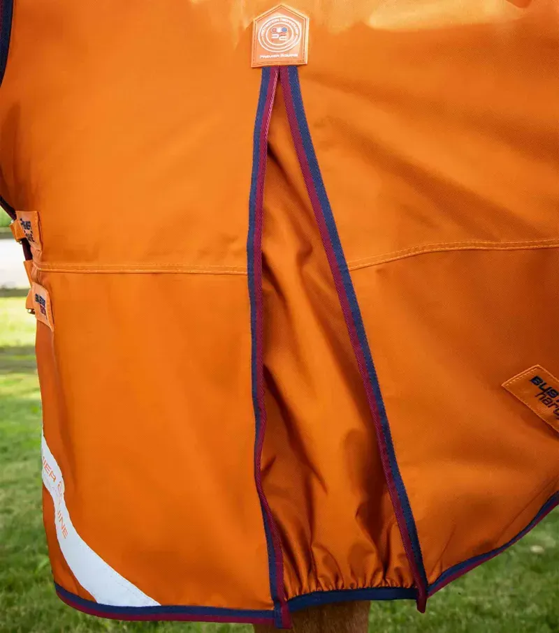 Premier Equine Buster Hardy 200g Half Neck Turnout Rug in Burnt Orange-3