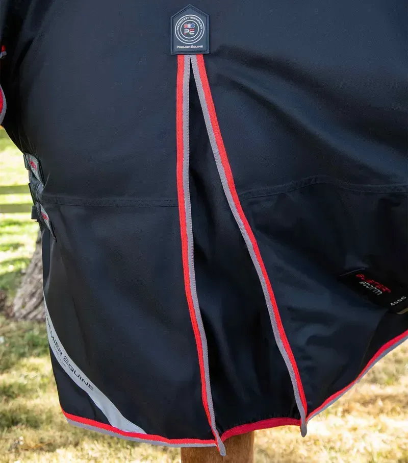Premier Equine Buster Storm 400g Combo Turnout Rug With Snug-Fit Neck in Black-3