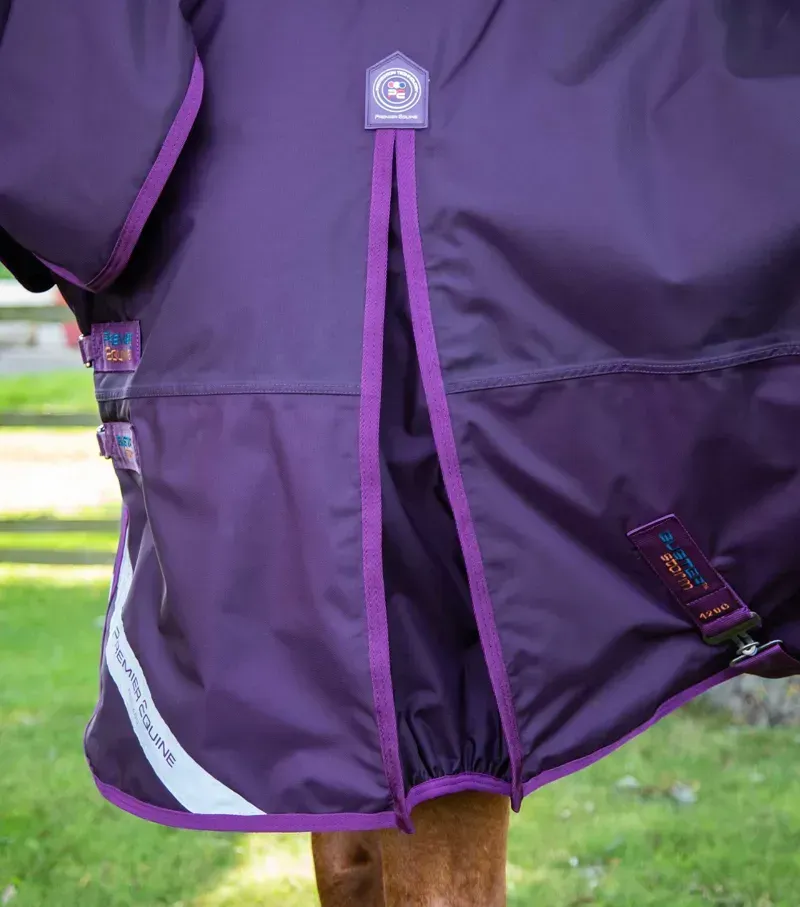 Premier Equine Buster Storm 420g Combo Turnout Rug With Classic Neck in Purple-4
