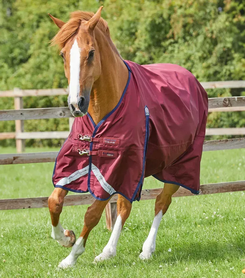 Premier Equine Buster Zero Original Turnout Rug in Burgundy