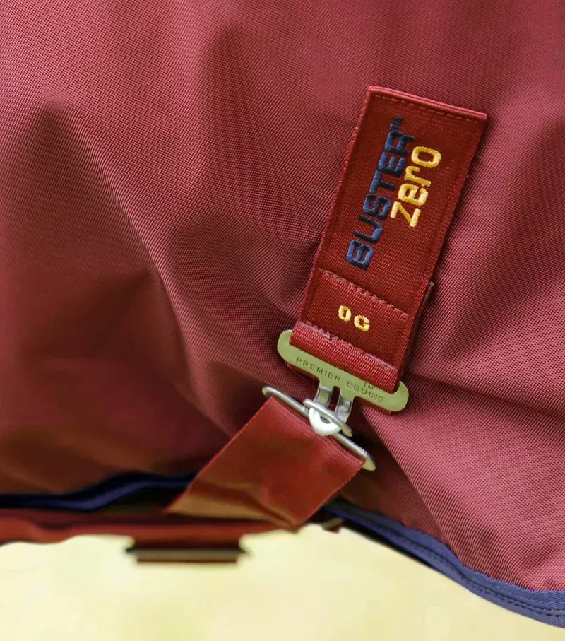 Premier Equine Buster Zero Original Turnout Rug in Burgundy-4