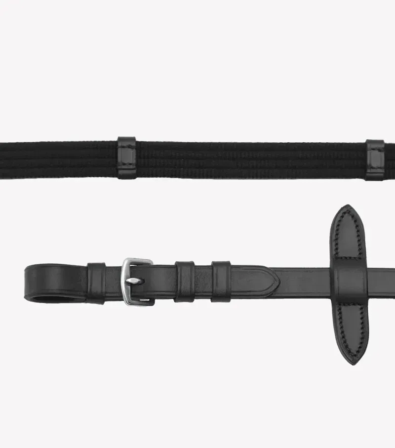 Premier Equine 3/4 Caloveto Web Reins in Black-5