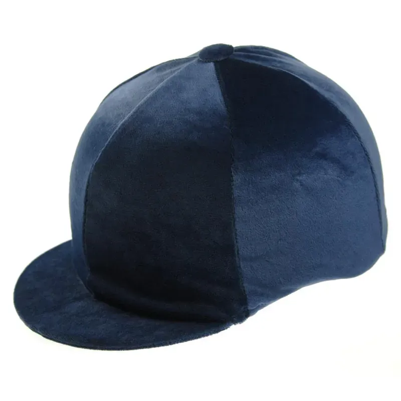 Capz Plain Velour Cap Cover in Blue