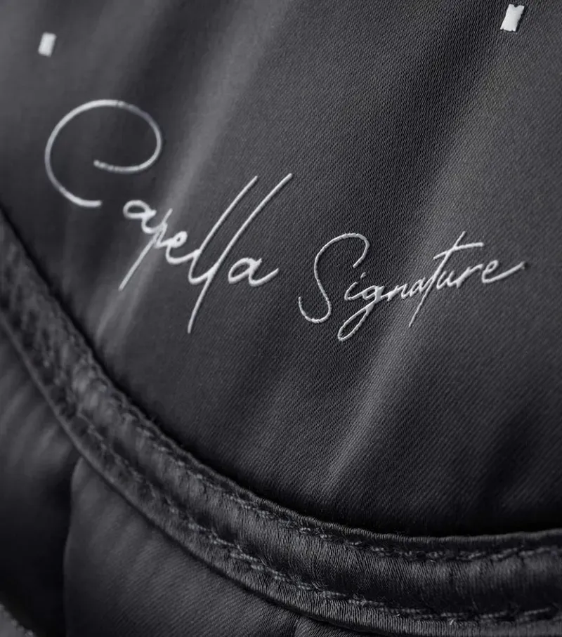 Premier Equine Capella Close Contact Merino Wool Dressage Square in Black/Black-4