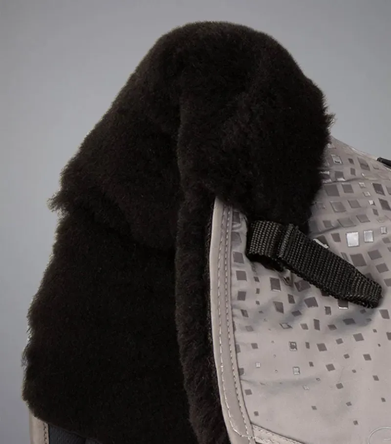 Premier Equine Capella Close Contact Merino Wool Dressage Square in Grey/Black-1