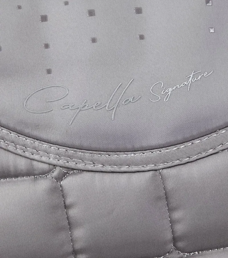 Premier Equine Capella Close Contact Merino Wool Dressage Square in Grey/Black-2