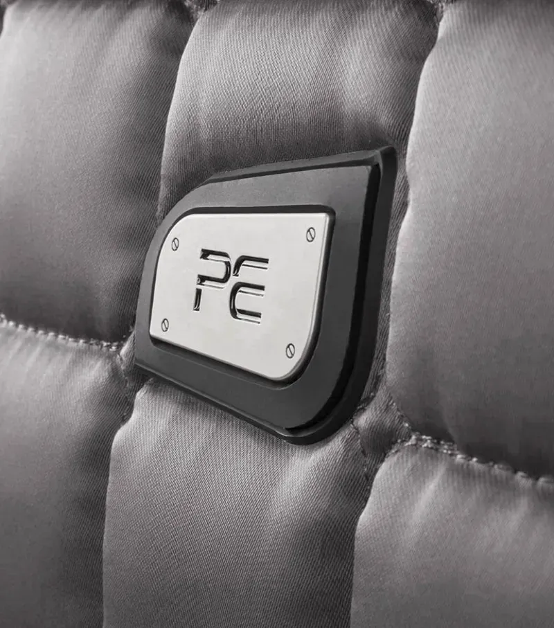 Premier Equine Capella Close Contact Merino Wool Dressage Square in Grey/Black-4